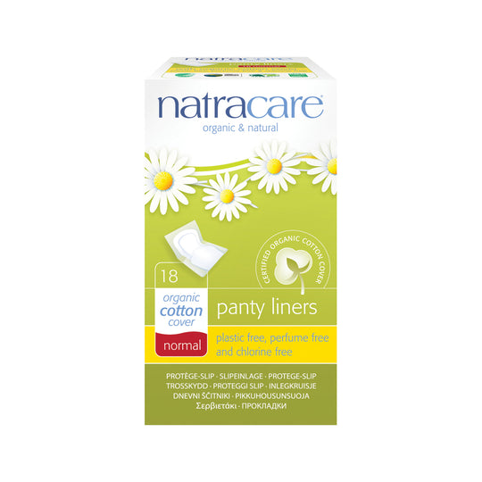 Natracare Panty Liners Normal with Organic Cotton Cover x 18 Pack  SELL THROUGH