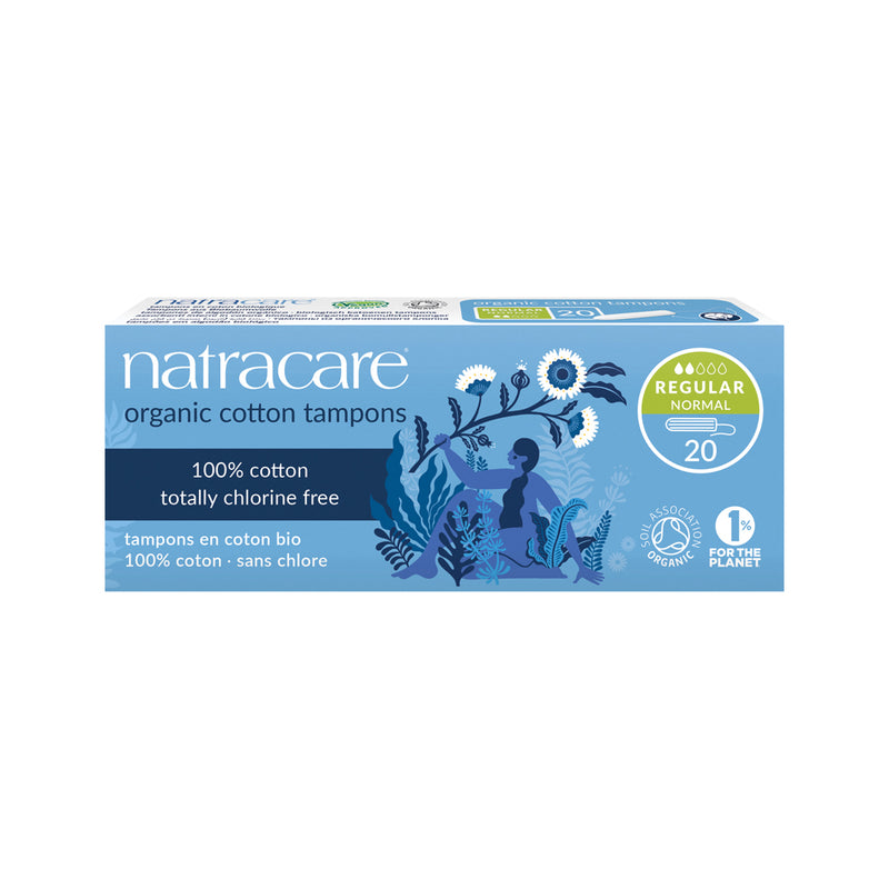Natracare Organic Cotton Tampons Regular x 20 Pack  SELL THROUGH