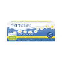 Natracare Organic Cotton Tampons Regular x 20 Pack  SELL THROUGH