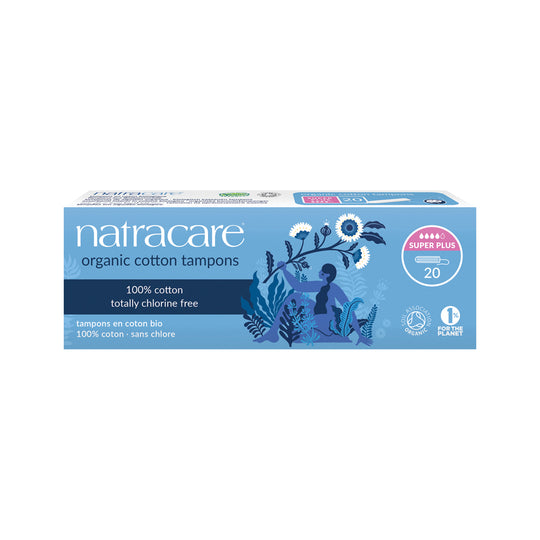 Natracare Organic Cotton Tampons Super Plus x 20 Pack  SELL THROUGH