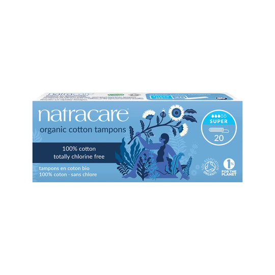 Natracare Organic Cotton Tampons Super x 20 Pack  SELL THROUGH