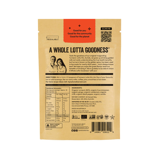 Natures Harvest Organic Turmeric Latte Mix 60g