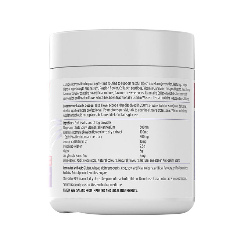NutraLife Magnesium Sleep + Collagen Renew Berry Powder 250g