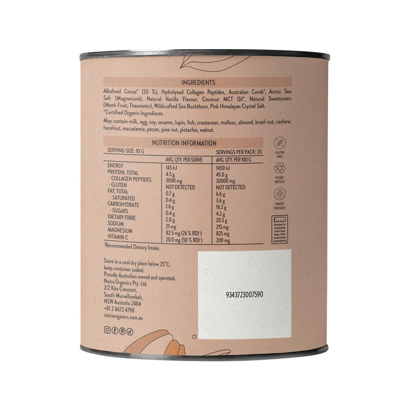 Nutra Naturals Hot Chocolate 200g