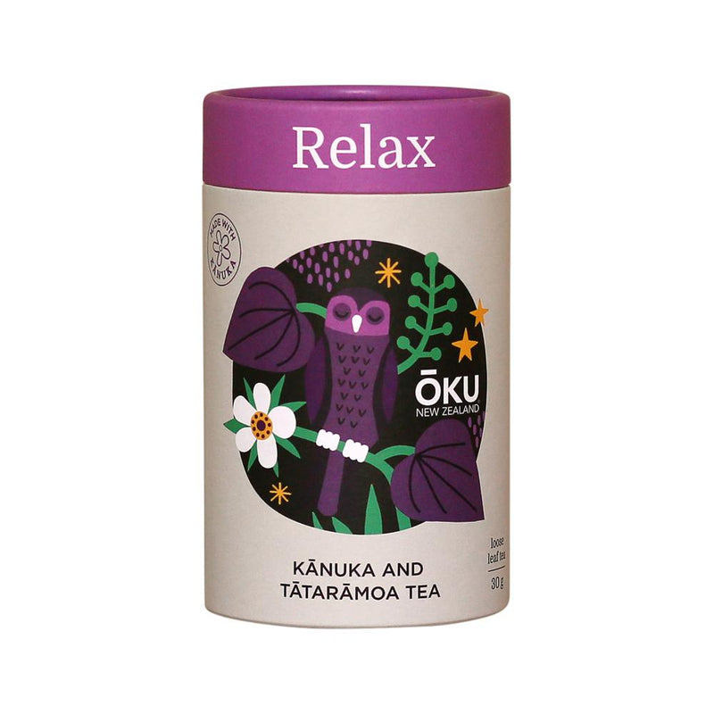 OKU NEW ZEALAND RELAX KANUKA AND TATARAMOA TEA LOOSE LEAF 30G