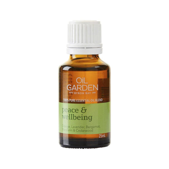 Oil Garden Essential Oil Blend Peace & Wellbeing 25ml x 8 Display  SELL THROUGH