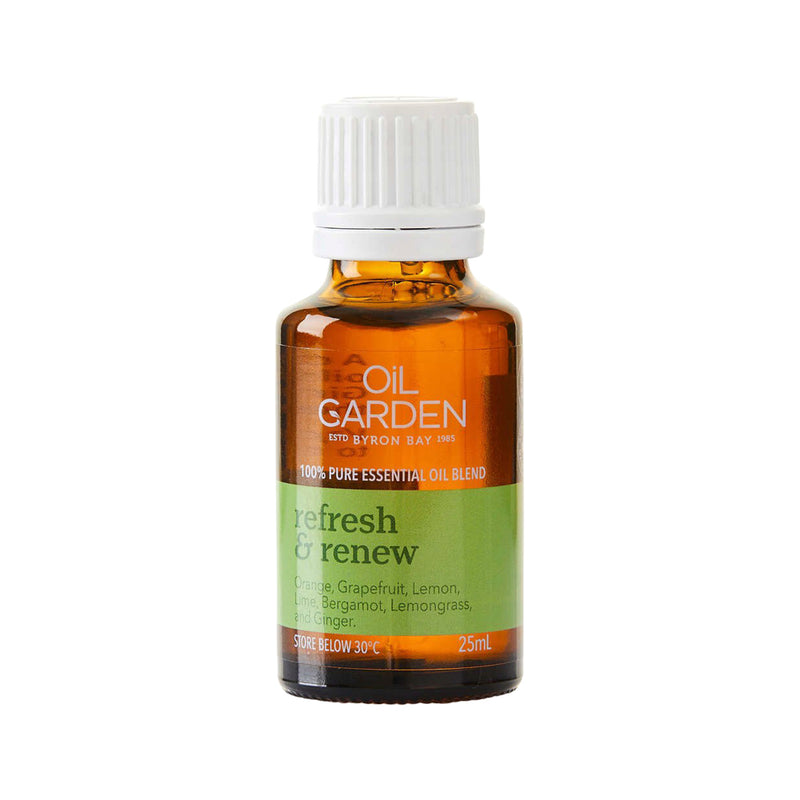 Oil Garden Essential Oil Blend Refresh & Renew 25ml x 8 Display  SELL THROUGH