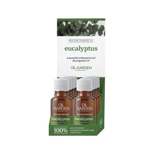 Oil Garden Essential Oil Eucalyptus 25ml x 8 Display  CH2 REDUNDANT