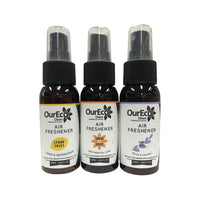 OurEco Clean Air Freshener Travel Mates 50ml x 3 Pack (contains: Lazy Days Sugar & Spice & Lemon Twist)  OBSOLETE MANUFACTURER