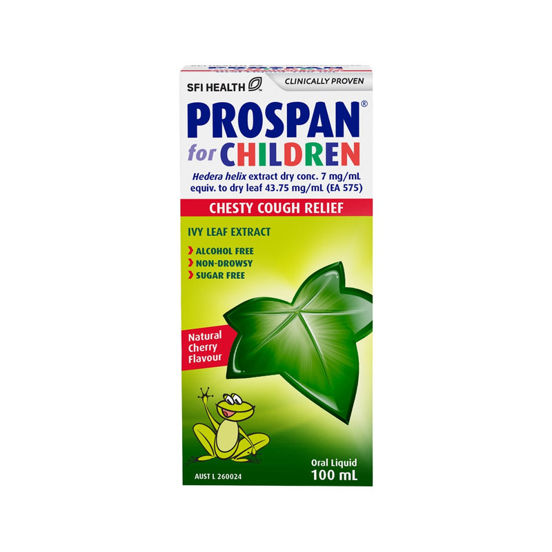 SFI Health Prospan For Children Chesty Cough Relief Cherry Flavour Oral Liquid 100ml