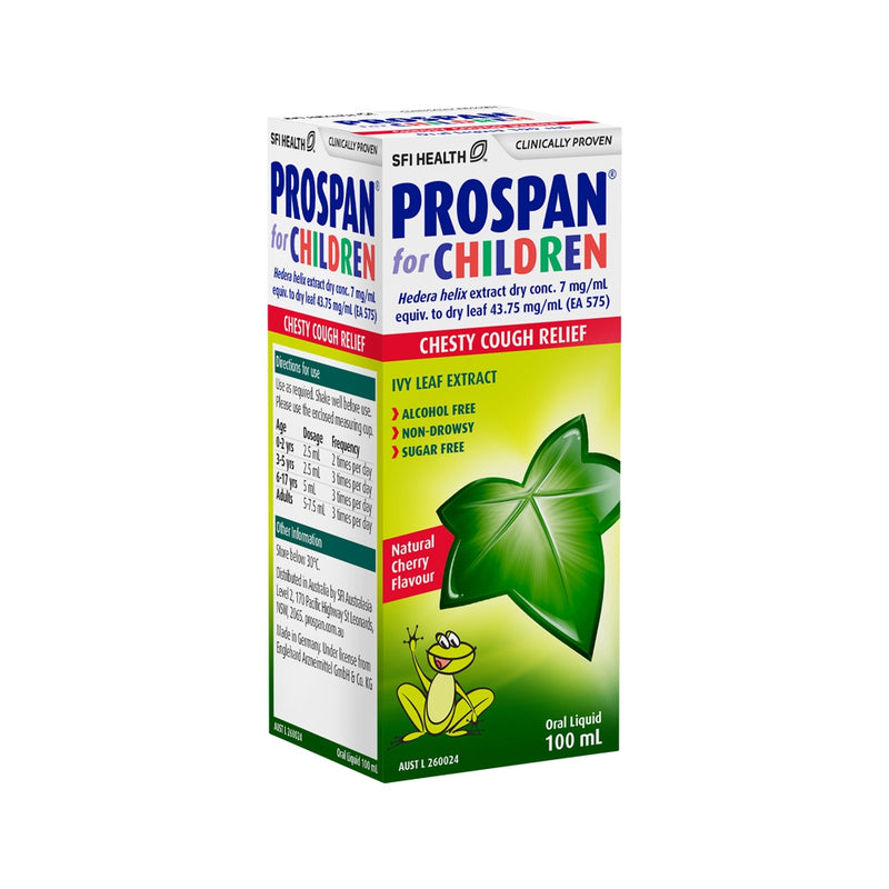 SFI Health Prospan For Children Chesty Cough Relief Cherry Flavour Oral Liquid 100ml