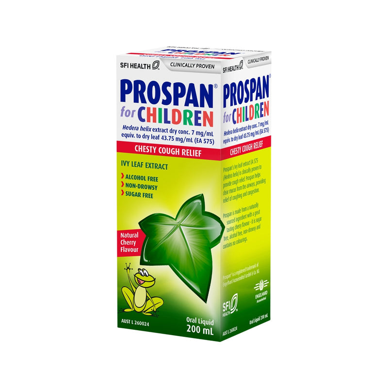 SFI Health Prospan For Children Chesty Cough Relief Cherry Flavour Oral Liquid 200ml
