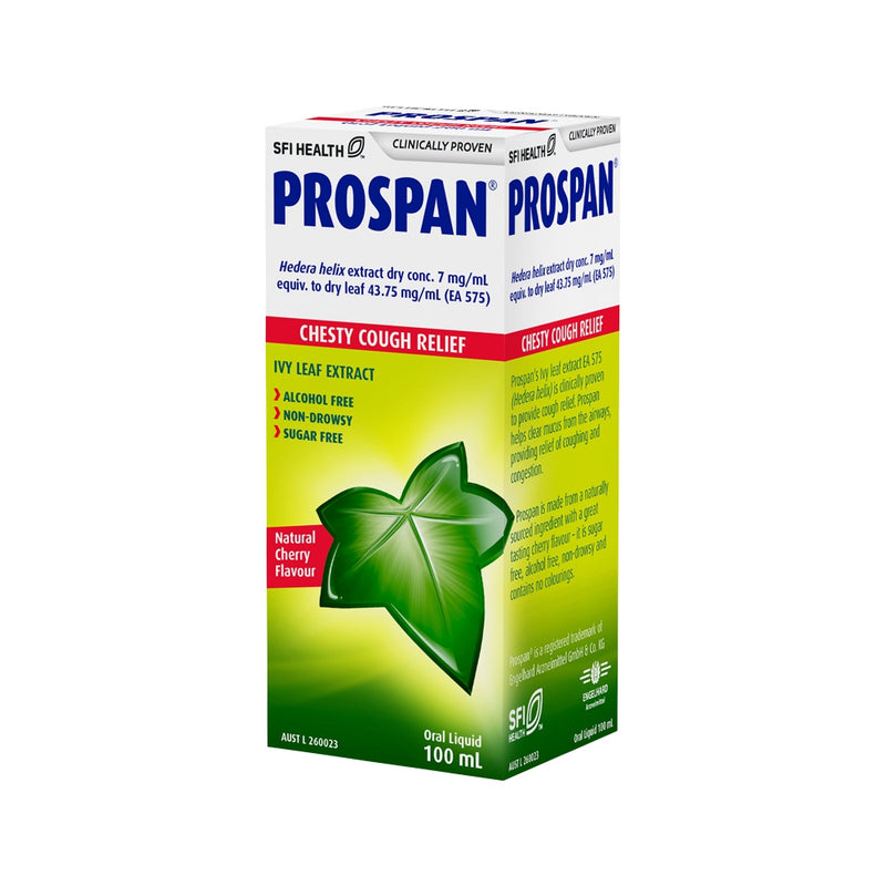 SFI Health Prospan Chesty Cough Relief Cherry Flavour Oral Liquid 100ml