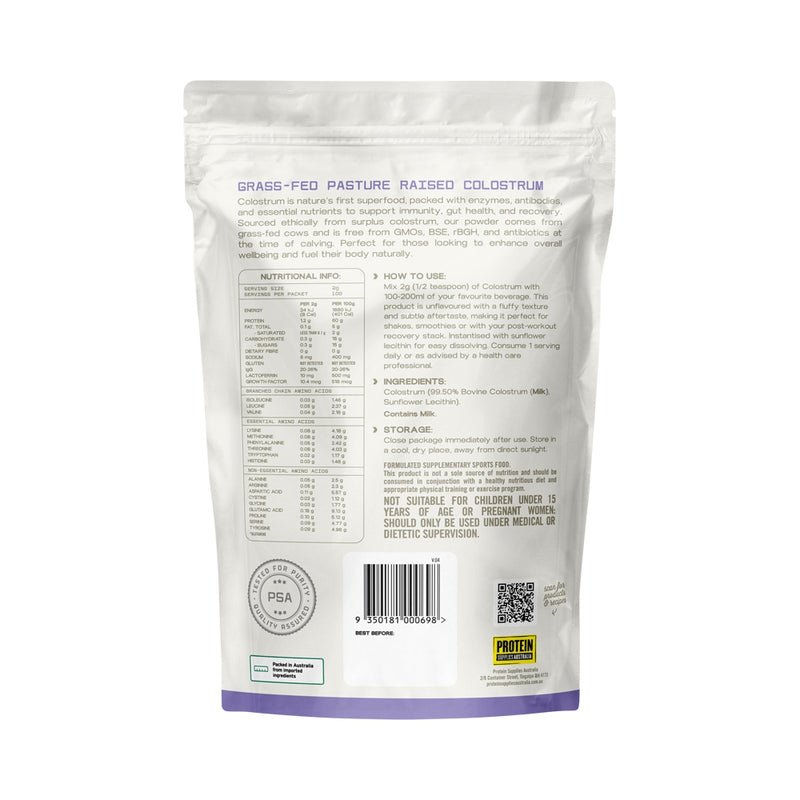 Protein Supplies Australia (Clean) Colostrum Pure 200g
