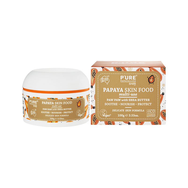 PURE Papayacare Baby Papaya Skin Food Multi-Use (Paw Paw with Shea Butter) 100g