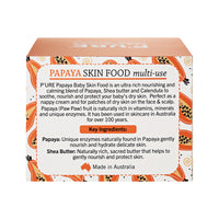PURE Papayacare Baby Papaya Skin Food Multi-Use (Paw Paw with Shea Butter) 100g