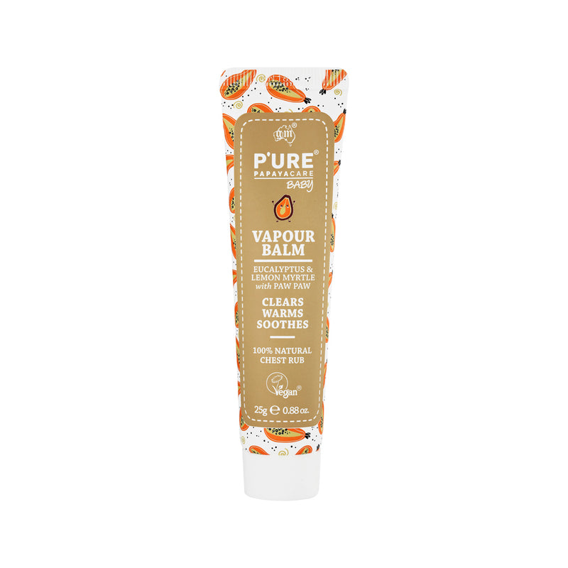 PURE Papayacare Baby Vapour Balm (Eucalyptus & Lemon Myrtle with Paw Paw) 25g
