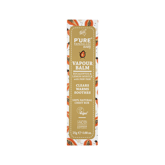 PURE Papayacare Baby Vapour Balm (Eucalyptus & Lemon Myrtle with Paw Paw) 25g