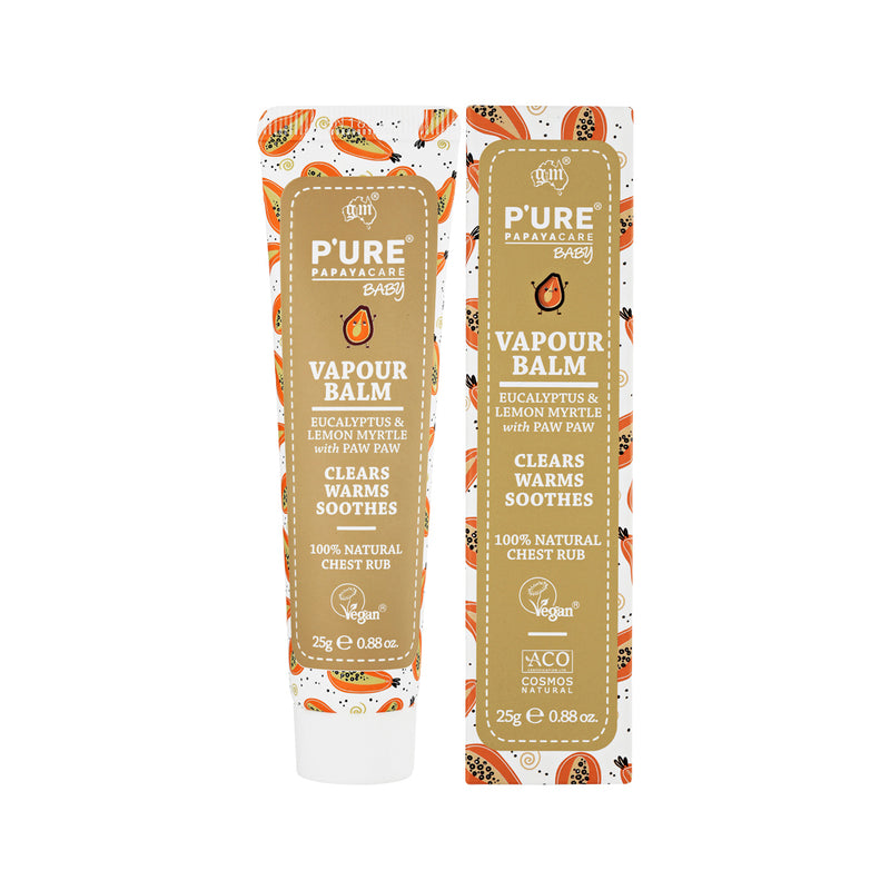 PURE Papayacare Baby Vapour Balm (Eucalyptus & Lemon Myrtle with Paw Paw) 25g