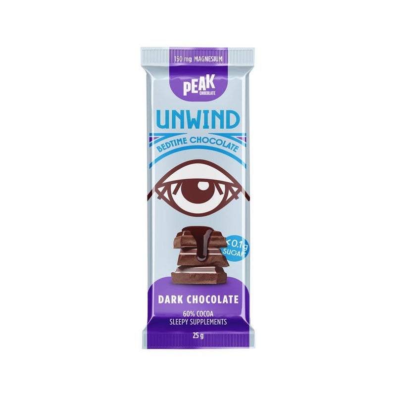 PEAK CHOCOLATE BEDTIME CHOCOLATE BAR UNWIND BEDTIME DARK 25G X 14 DISPLAY