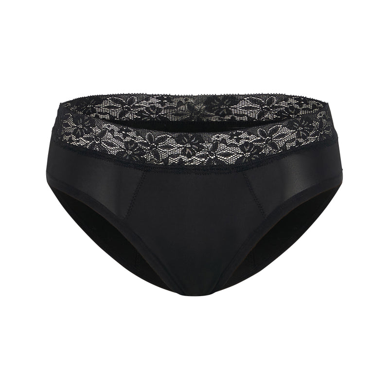 Pelvi Leakproof Underwear Bikini Black XXL