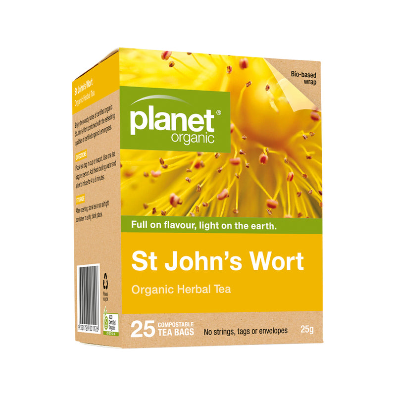 Planet Organic Organic Herbal Tea St Johns Wort x 25 Tea Bags