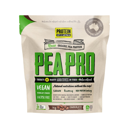 Protein Supplies Australia Organic Pea Protein Isolate Chocolate 1kg