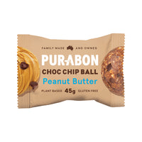Purabon Choc Chip Balls Peanut Butter 45g x 12 Display