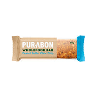 Purabon Wholefood Bar Peanut Butter Choc Chip 60g x 15 Display
