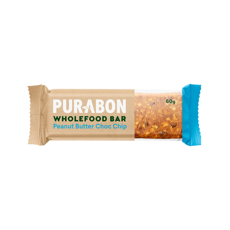 Purabon Wholefood Bar Peanut Butter Choc Chip 60g x 15 Display