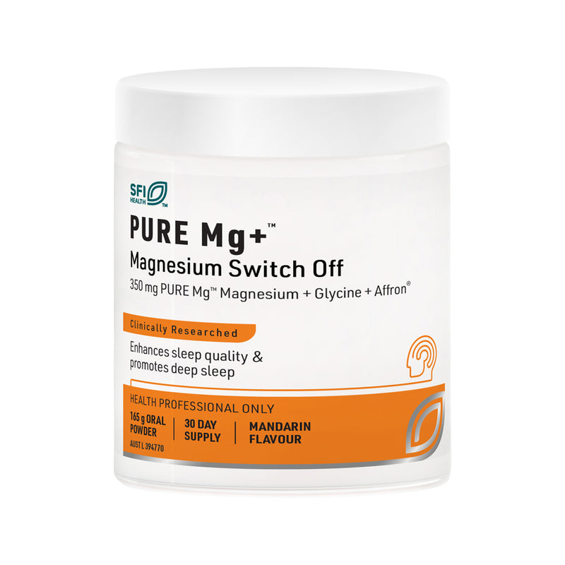 SFI Health PURE Mg+ Magnesium Switch Off Oral Powder 165g