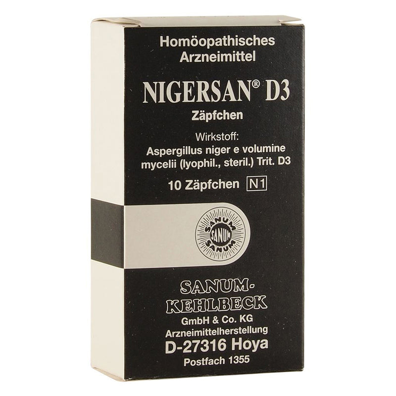 Sanum Nigersan (D3) Suppositories x 10 Pack