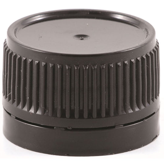 Screw Cap Tamper Evident Black 28mm