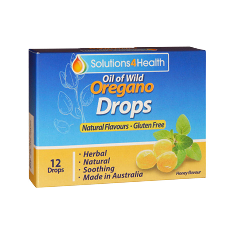 Solutions 4 Health Oil of Wild Oregano Lozenge Drops Honey Flavour 12 Pack x 6 Display