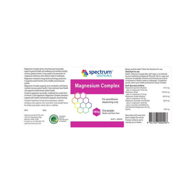 Spectrumceuticals Magnesium Complex Oral Powder 180g
