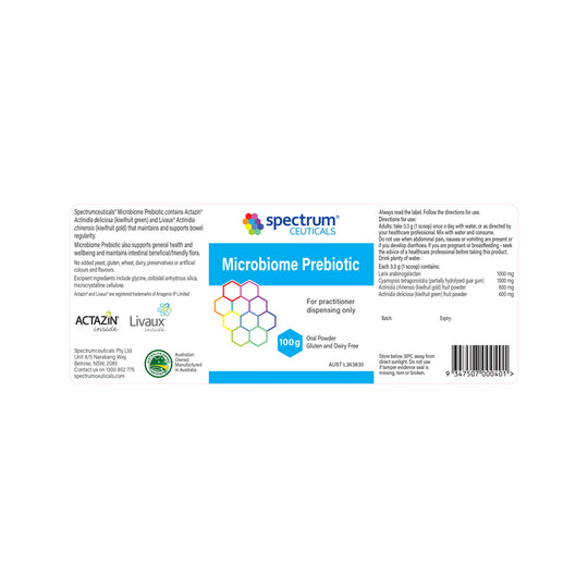 Spectrumceuticals Microbiome Prebiotic Oral Powder 100g