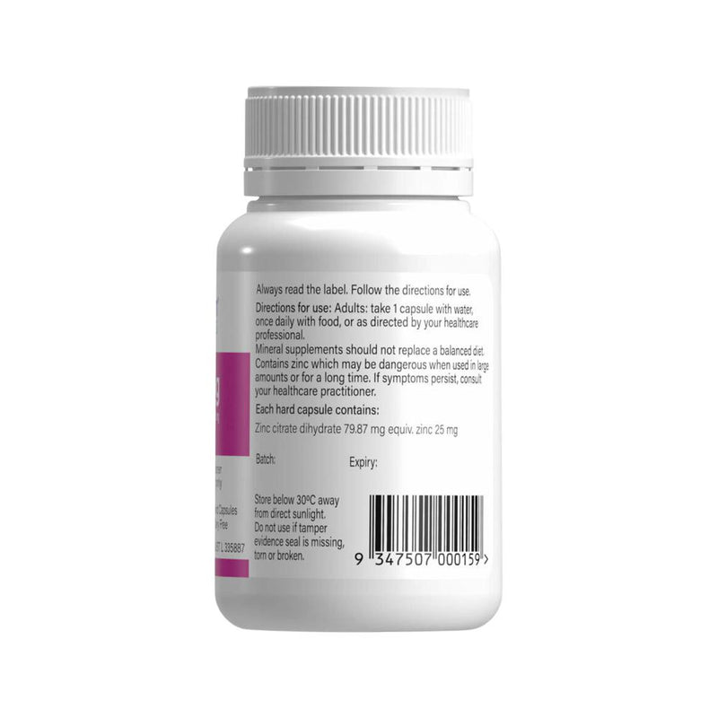Spectrumceuticals Zinc 25mg 120c