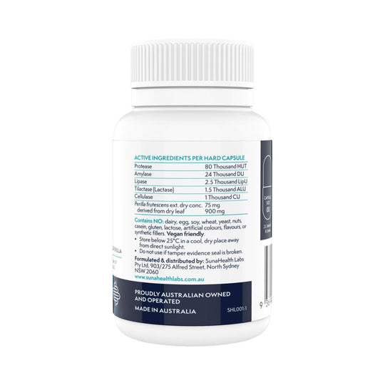 SUNAHEALTH LABS DIGESTIVE ENZYMES PLUS 60C