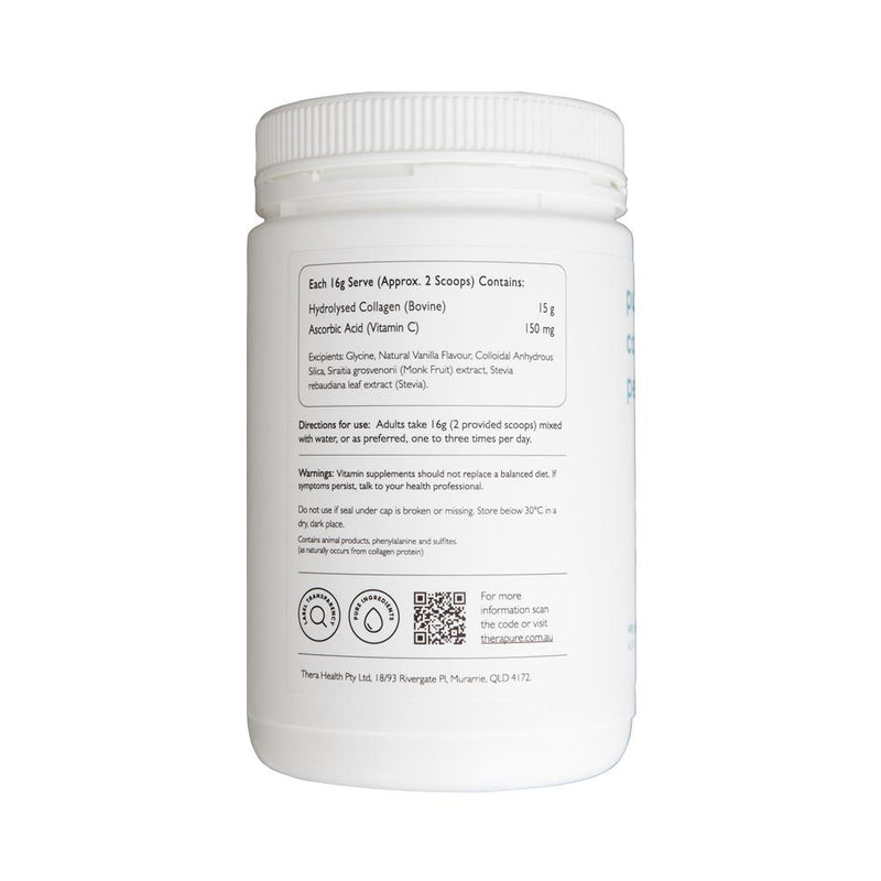 THERAPURE PURE COLLAGEN PEPTIDES + C POWDER 480G