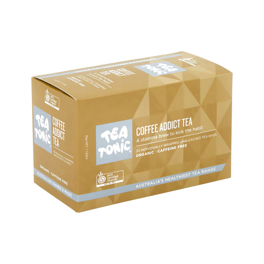 Tea Tonic Organic Coffee Addict Tea x 20 Tea Bags SELL THROUGH NEW SKU 2967565