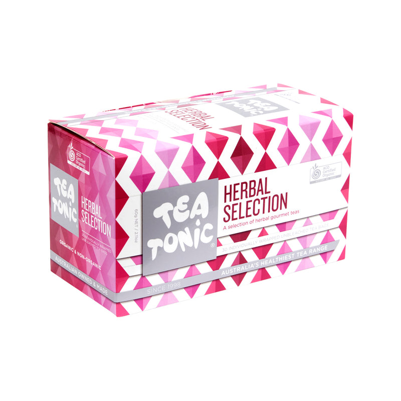 Tea Tonic Organic Herbal Selection x 30 Tea Bags  SELL THROUGH