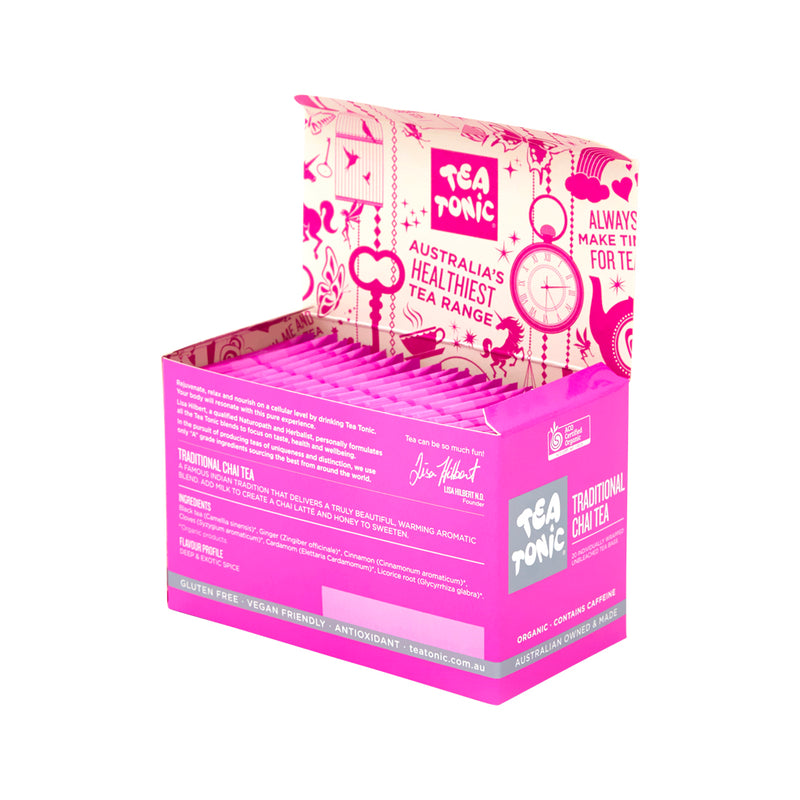 Tea Tonic Organic Traditional Chai Tea x 20 Tea Bags