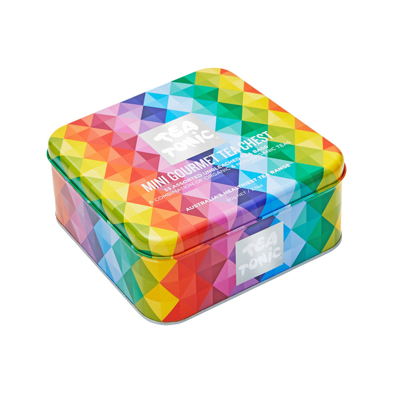Tea Tonic Gourmet Tin Tea Chest Mini x 33 Tea Bags