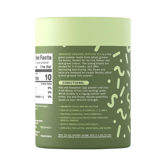 TEELIXIR ORGANIC MATCHA 100G