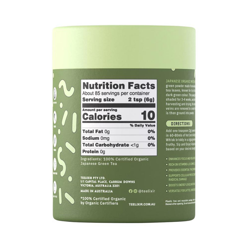 TEELIXIR ORGANIC MATCHA 100G