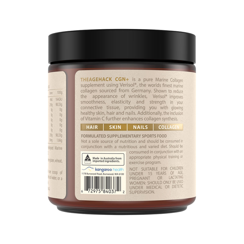 Theagehack CGN+ Marine Collagen + Vitamin C 90g