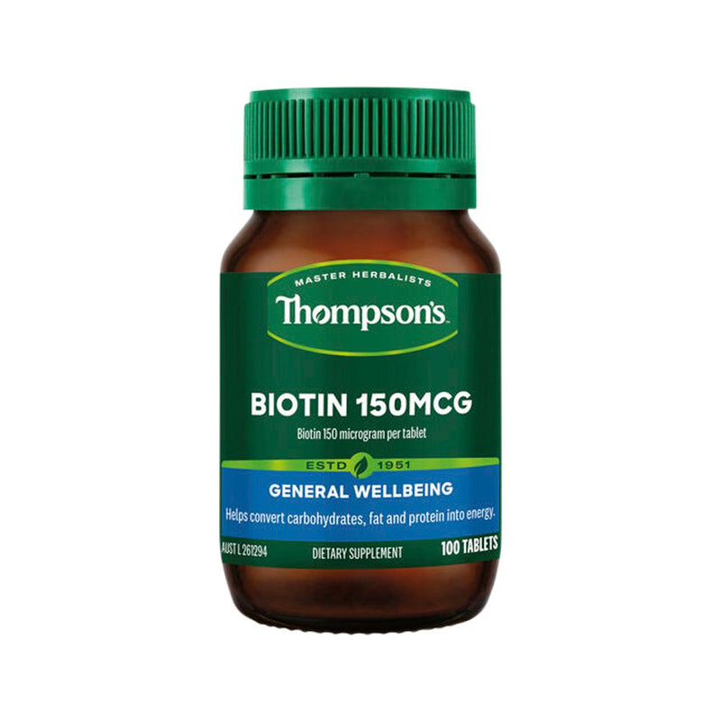 THOMPSONS BIOTIN 150MCG 100T