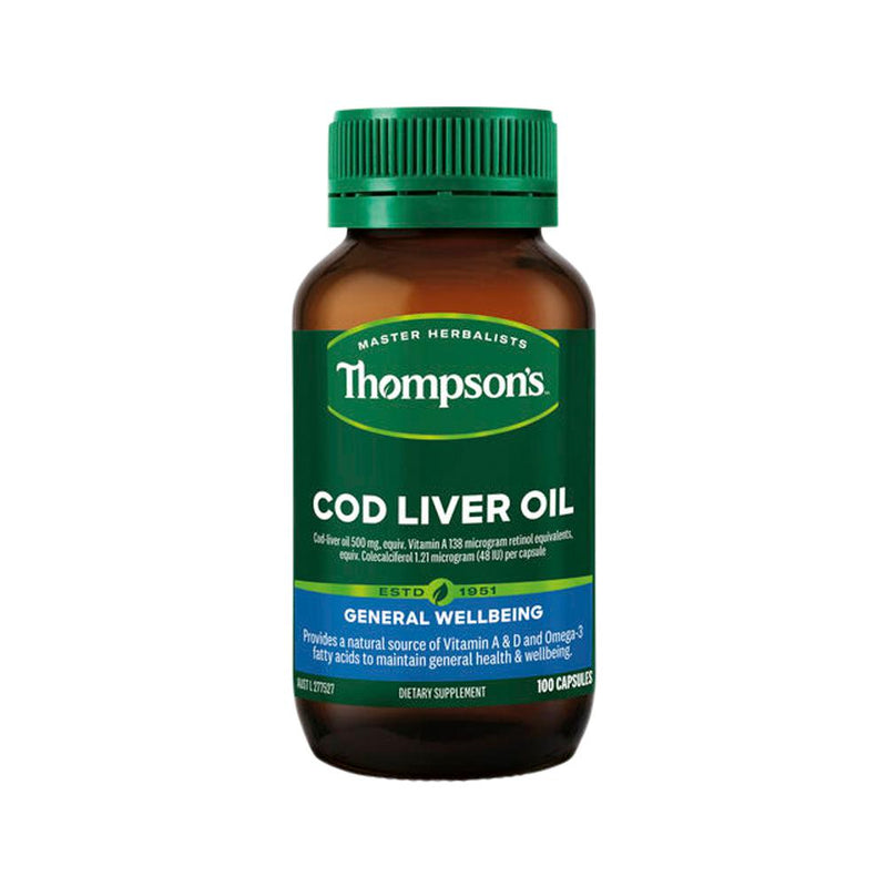 THOMPSONS COD LIVER OIL 100C