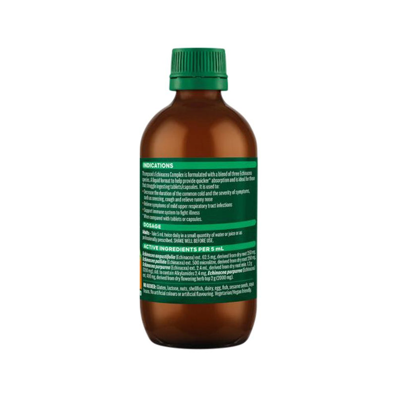 THOMPSONS ECHINACEA COMPLEX ORAL LIQUID 200ML