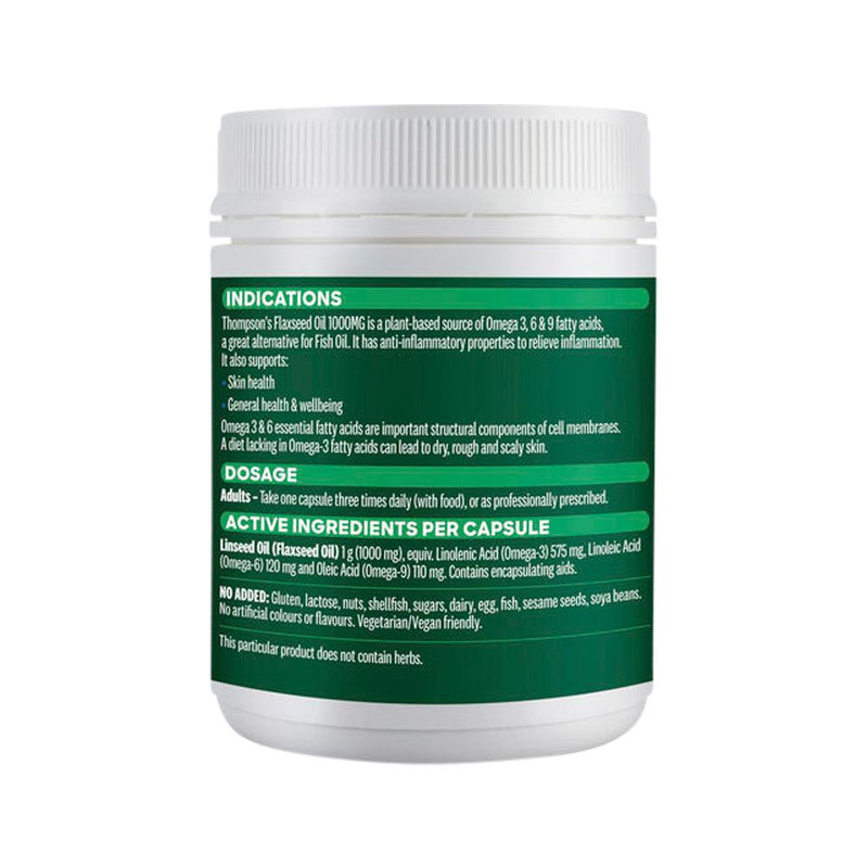 THOMPSONS FLAXSEED OIL 1000MG 200C